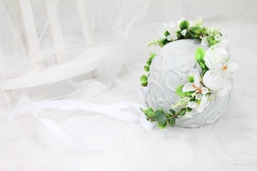 Асимметричный венок для свадебного причастия, оригинальное украшение для волос