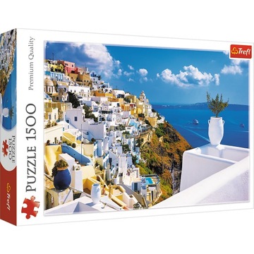 Puzzle 1500 elementów Santorini Grecja 26119 Trefl OPAK.USZKODZONE