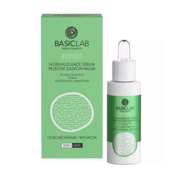 Basiclab - serum przeciw zaskórnikom z 5% azeloglicyny i 1% BHA 30ml