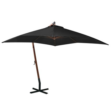 PARASOL OGRODOWY SKŁADANY NA SŁUPKU SOLIDNY NA TARAS OGRÓD BALKON 3x3 m