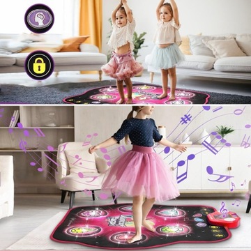 БОЛЬШОЙ МУЗЫКАЛЬНЫЙ ТАНЦЕВАЛЬНЫЙ КОВРИК, ИГРУШКА ДЛЯ ДЕТЕЙ, ВКЛЮЧАЕТ 27 УРОВНЕЙ