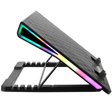 ПОДСТАВКА ОХЛАЖДАЮЩАЯ ПОДСТАВКА ДЛЯ НОУТБУКА 15,6 ДЮЙМА ИГРОВАЯ ПОДСВЕТКА RGB ALIZE