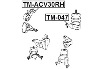 ПОДУШКА ДВИГАТЕЛЯ FEBEST ПРАВАЯ TOYOTA CAMRY JPP ACV30 MCV3