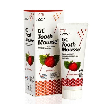 GC Tooth Mousse 35 TRUSKAWKA-PŁYNNE SZKLIWO USA