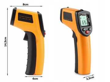 Termometr laserowy bezdotykowy pirometr -50 +380°c