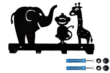 Вешалка для детей, одежды, ключей, HAPPY ANIMALS