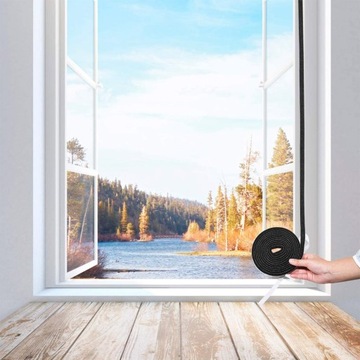 УПЛОТНИТЕЛЬ ПЕННЫЙ САМОКЛЕЯЩИЙСЯ ДЛЯ ДВЕРЕЙ И ОКОН, ЗВУКОВОЙ ЗВУК НА 4М