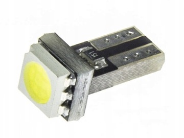 Żarówka LED T5 R5 W1,2W W2W 5mm 12V DC Niebieski