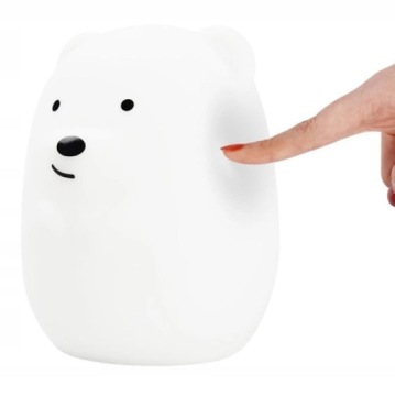 СВЕТИЛЬНИК ДЛЯ ДЕТЕЙ, РАЗНОЦВЕТНЫЙ СВЕТОДИОДНЫЙ МИШКА, СИЛИКОН