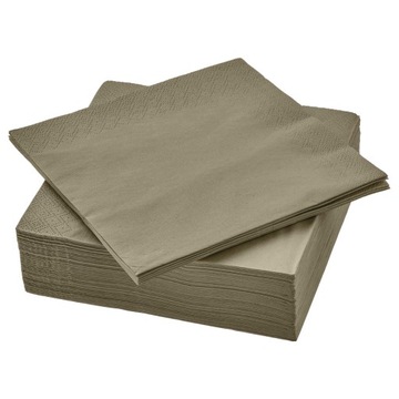 Serwetki papierowe khaki zielone Boho Urodziny 20x