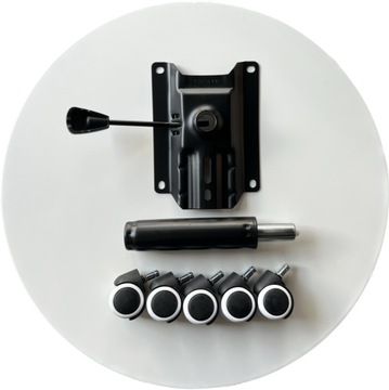 Fotel obrotowy gamingowy czarny wentylowany krzesło do biurka Alkantara