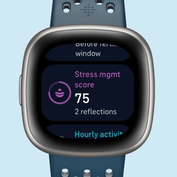Fitbit Versa 4, умные часы, синие
