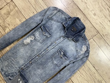 ZARA MAN SLIM FIT Koszula Męska IDEAŁ jeans S