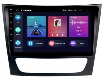 RADIO GPS ANDROID NAWIGACJA BT MERCEDES W211 2002-2010 CARPLAY 2GB 64GB