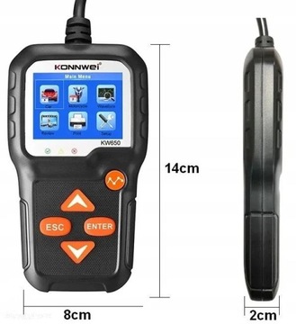 Konnwei 6V/12V KW650 Тестер аккумуляторов и батарей