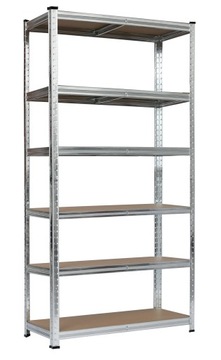 REGAŁ MAGAZYNOWY SOLIDNY 222 x 90 x 40 cm | 6 Półek 900 kg KLT20-6