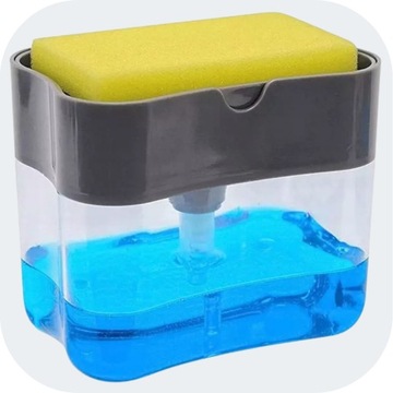 КУХОННЫЙ ОРГАНАЙЗЕР ДЛЯ ГУБКИ, КОНТЕЙНЕР ДЛЯ ЖИДКОСТИ 385мл