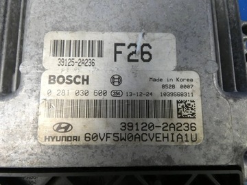 HYUNDAI I40 1.7 CRDI JEDNOTKA ŘÍZENÍ MOTORU