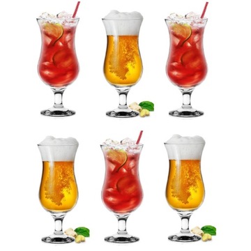 Kieliszki do KOKTAJLI drinków PIWA 460ml 6 sztuk