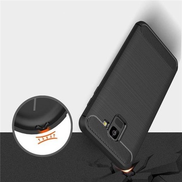 Чехол CARBON для SAMSUNG J6 2018 черный