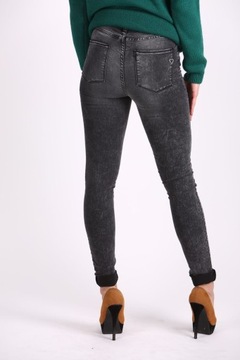 PLEASE SPODNIE JEANS XXS WYSOKI STAN SLIM SALE%