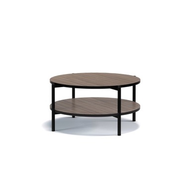 LOFTOWA ława STOLIK METAL 80cm półka