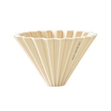 ORIGAMI Dripper Ceramiczny M Matowy Beżowy