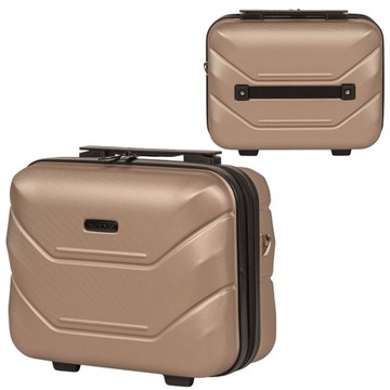 Wings kuferek podróżny mały TWARDY ABS+ organizer 14