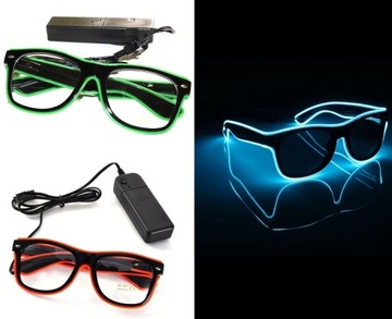 Оправы для очков, светящиеся прозрачные очки для карнавальной вечеринки