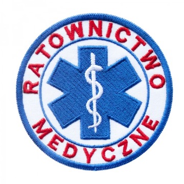 EMBLEMAT RATOWNICTWO MEDYCZNE haft ESKULAP
