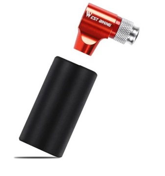 Pompka na naboje CO2 West Biking red + nabój 16g