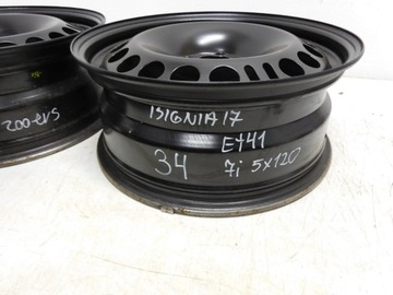 4× DISK OCELOVÝ OPEL OE 7.0" X 17" 5X120 ET 41