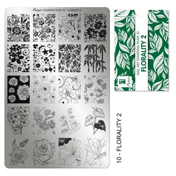 Moyra Płytka blaszka do stempli 10 Florality 2