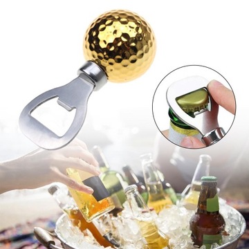 Otwieracz do butelek z piłeczkami golfowymi, otwieracz do butelek wina z piwem Narzędzia do wina z piwa, złoto