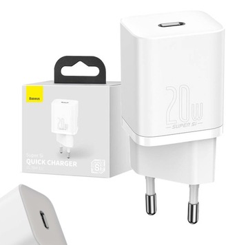 BASEUS SZYBKA ŁADOWARKA DO TELEFONU IPHONE ZASILACZ USB-C TYP-C QC 20W PD