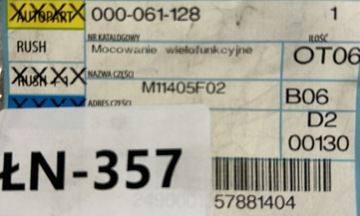 000061128 VW OE AMAROK BÁZE DRŽÁKY MULTIFUNKČNÍ NOVÁ ORIGINÁLNÍ .