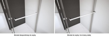 RADAWAY Modo New II стенка кабины 105x200 хром