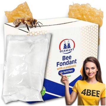 Fondat ciasto dla pszczół pokarm pszczeli z prebiotykiem Diamant 15 x 1kg