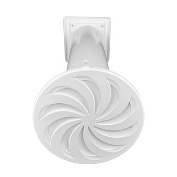 Комплект сквозной вентиляции: решетка + труба + воздуховыпускное отверстие fi100