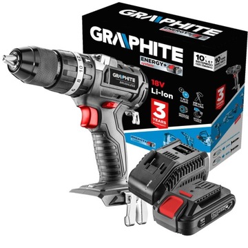 GRAPHITE WIERTARKO WKRĘTARKA 18V BEZSZCZOTKOWA 2AH