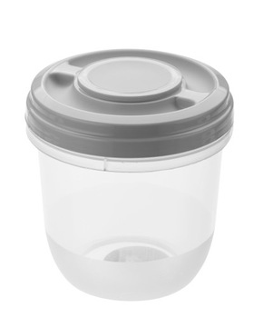 1 POJEMNIK ZAKRĘCANY PRZECHOWYWANIA POKARMU SZCZELNY OKRĄGŁY BPA FREE 750ml