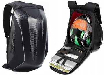 PLECAK MOTOCYKLOWY 35L/45L na KASK LAPTOP Z POKROWCEM