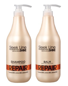 Stapiz Sleek line REPAIR шампунь 1л + бальзам 1л