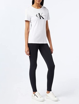 CALVIN KLEIN DÁMSKE LEGÍNY CKJ WOMEN LEGGING 1P HIGH-WAIST LOGO BLACK S