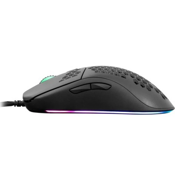 Mysz gamingowa dla graczy WhiteShark GALAHAD-B czarna z LED RGB