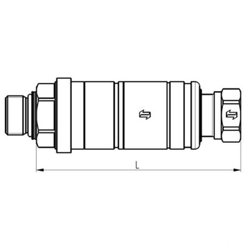 Szybkozłącze gniazdo hydrauliczne MF M18x1,5 AG 3C