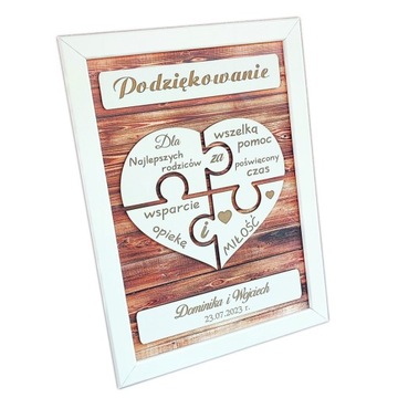 Prezent PODZIĘKOWANIE DLA RODZICÓW MAMY TATY ŚLUB