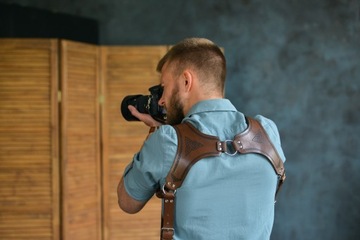 Кожаные фотографические подтяжки CH. Модель «КЕЛЬТ».