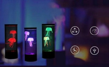 Lampa LED zmieniająca kolor symulacj meduzy lampka