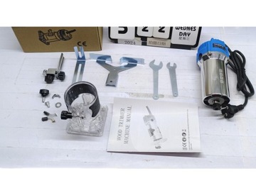 ZESTAW FREZARKA KRAWĘDZIOWA ELEKTRYCZNY DO LAMINATU NA DREWNA 30000R/MIN